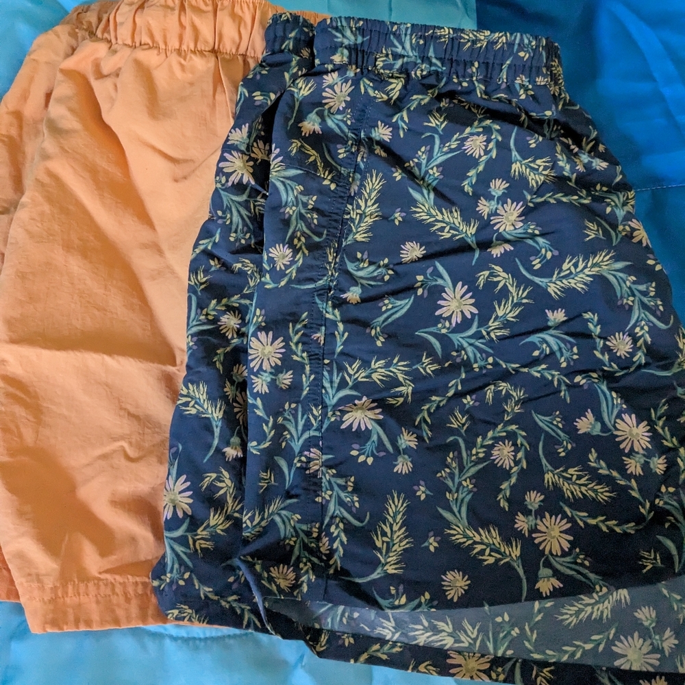 Floral and Solid Shorts Set